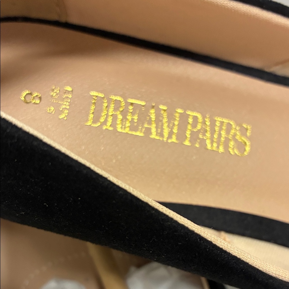 Dream Pairs Black Women's Flats with Ankle Strap - Picture 2 of 5
